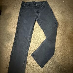 Men's Classic Levi’s 541 36x32 Athletic Taper Fit Black Jeans